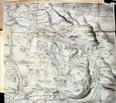 Jerusalém - na "Viagem do Levante feita por ordem do rei no ano de 1621", editada em 1629 de Unknown artist