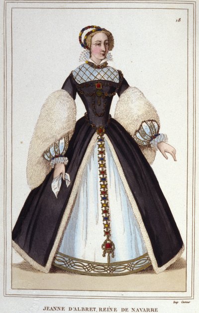 Joana de Albret (1528-1572), Rainha de Navarra de 1555 a 1572. de Unknown artist