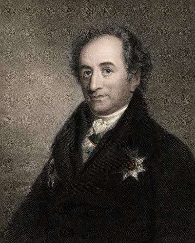 Johann Wolfgang por Goethe 1749-1832 - gravura - século XIX de Unknown artist