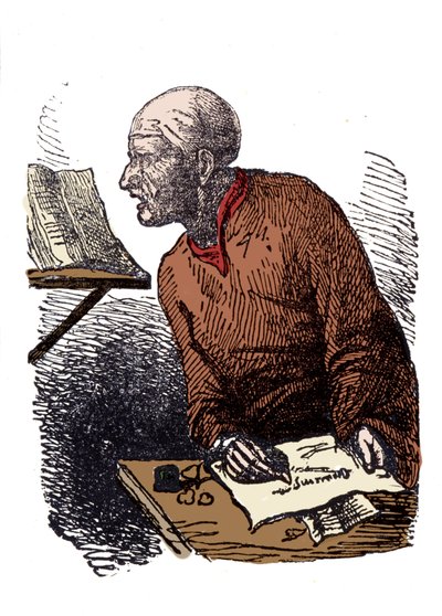 John Duns Scotus (1265? -1308), também chamado Jean Duns Scott ou Jean Duns Scot, filósofo franciscano. de Unknown artist