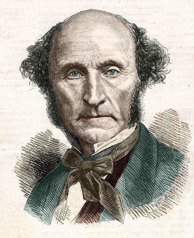 John Stuart Mill (1806 - 1873), filósofo e economista britânico. de Unknown artist