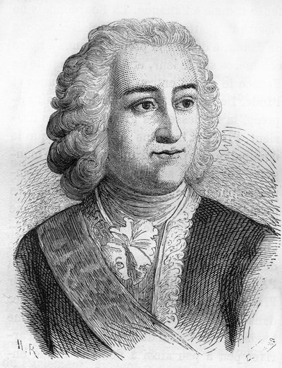 Joseph François Dupleix (1697-1763), administrador colonial francês de Unknown artist