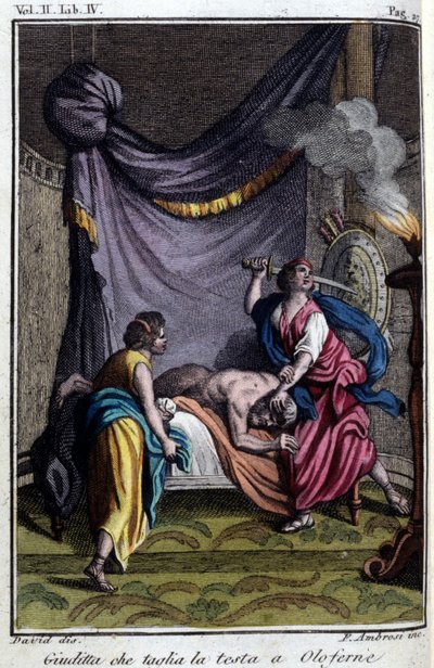 Judith schneidet Holofernes den Kopf ab von Unknown Artist