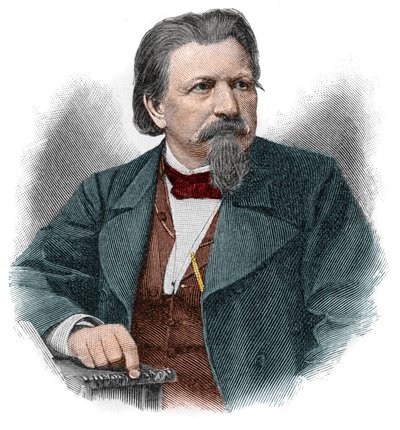 Karl Ferdinand Gutzkow (1811-1878), escritor, dramaturgo e jornalista alemão. de Unknown artist