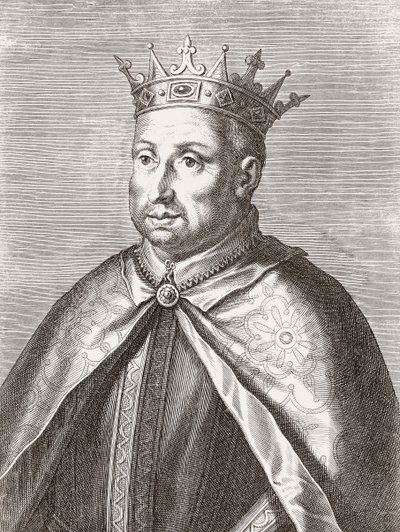 Rei Afonso II de Portugal. Retrato. de Unknown artist