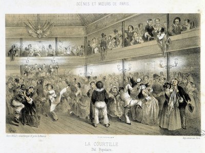 La Courtille: baile folclórico - século XIX de Unknown artist