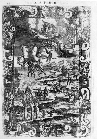 La chute de Phaeton (Phaethon) - em "Les Metamorphoses" de Ovide - Editions de Paris de Unknown artist