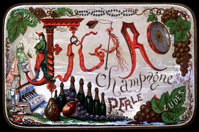 Rótulo de Figaro Champagne Perle. SD. século 19. de Unknown artist