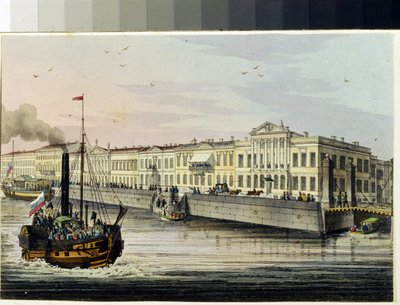 O cais inglês em São Petersburgo (Álbum de Marie Taglioni de Unknown artist