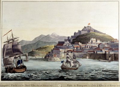 Fuga de Napoleão Bonaparte da Ilha Elba 26/02/1815. de Unknown artist