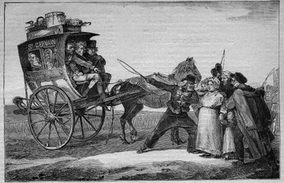 Les Omnibus de Paris, no século XIX: Le Cuckoo - gravura a partir de 1892 de Unknown artist