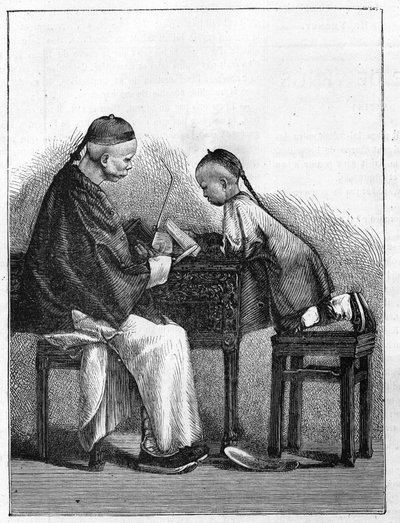A vida na China no século XIX: Uma palestra de Unknown artist