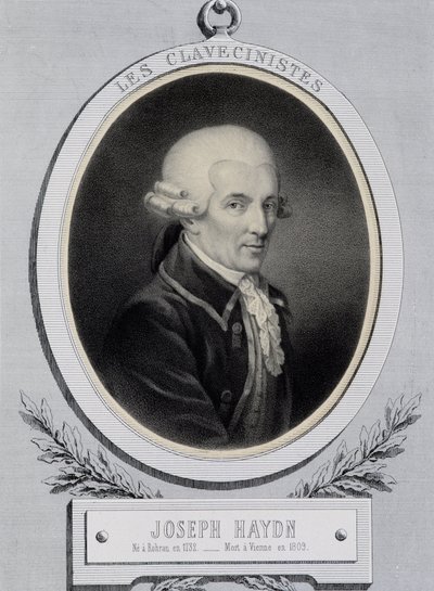 Retrato do músico Franz Joseph Haydn (1732-1809) de Unknown artist