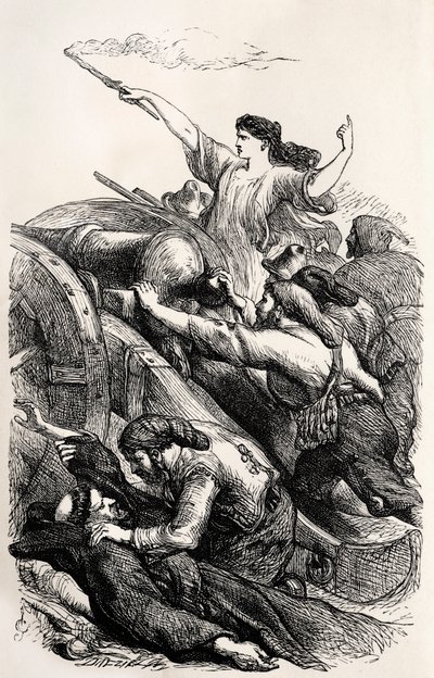 Lord Byron-ilustração de uma cena do poema 