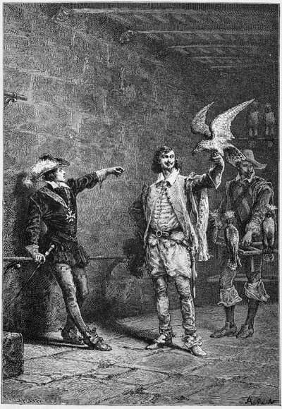 Luís XIII aos dezesseis anos, e seu favorito Albert de Luynes - no "Histoire de France" desde os tempos mais remotos até 1789" por M. Guizot de Unknown artist