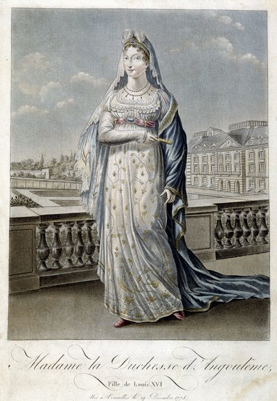 Madame a Duquesa de Angouleme (Marie Therese ou Madame Royale) de Unknown artist