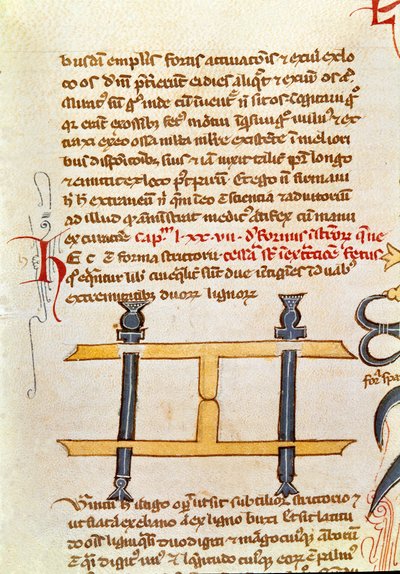 Página manuscrita "Cirurgia" (MS. LAT.VII XXXII-3023) por Guillaume de Salicet (Guglielmo da Saliceto) (1207-1270) monge e médico. Século XIV Biblioteca Marciana Veneza de Unknown artist