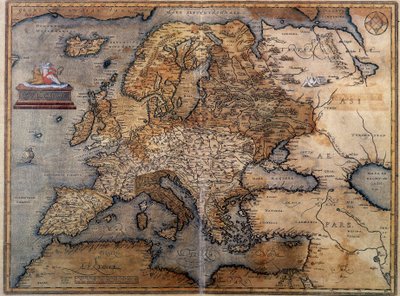 Mapa da Europa de Unknown artist