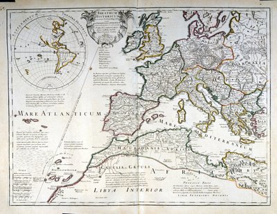 Mapa da Europa. Início do século XVII. de Unknown artist
