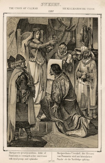 Margaret I da Dinamarca, Noruega e Suécia (1353-1412) - The Union of Kalmar by Anonymous de Unknown artist