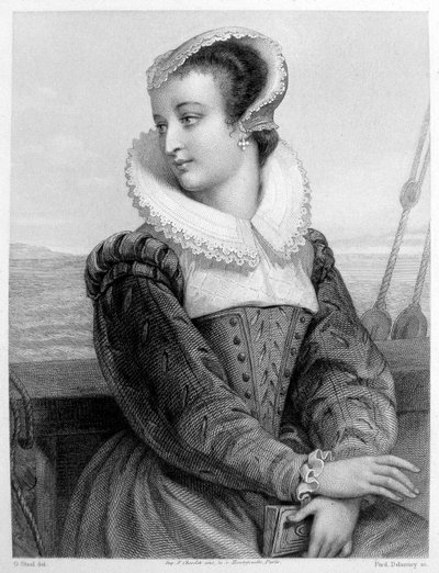 Mary Stuart - gravura de Unknown artist