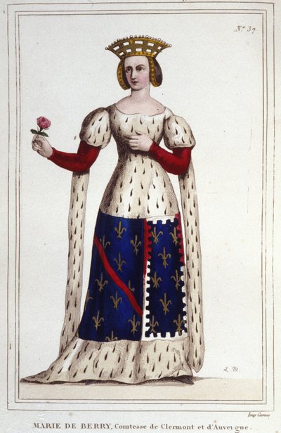 Marie de Berry (1367-1434). Condessa de Clermont e Auvergne. de Unknown artist