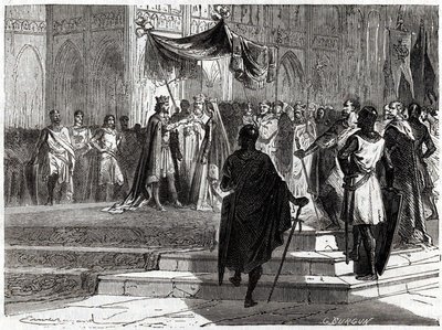 Casamento de Louis the Jeune (1120 - 1180) com Alienor d