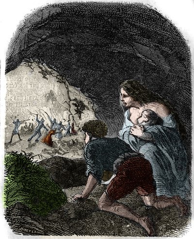 Massacres dos Vaudois no século XVI. de Unknown artist