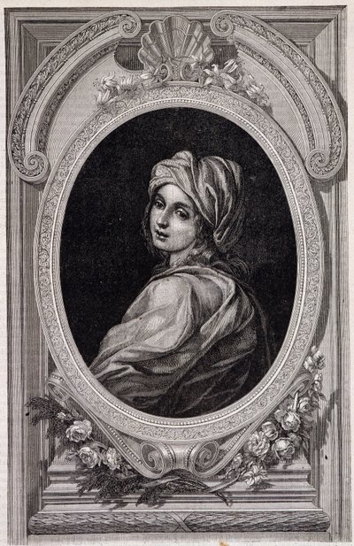 Medallion portrait of Papesse Jeanne - in "Histoire des popes" de Maurice Lachatre de Unknown artist