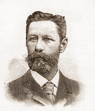 Membros da Academia Francaise em 1895: retrato de Eugene-Melchior (Eugene Melchior) de Vogue (1848-1910), escritor francês. de Unknown artist