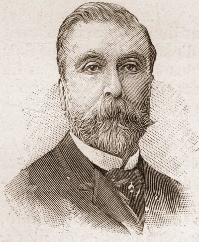 Membros da Academia Francaise em 1895: retrato de Ludovic Halevy (1834-1908), dramaturgo francês, libretista e romancista. de Unknown artist