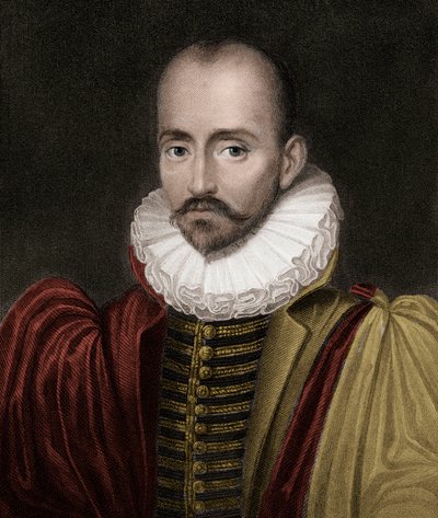 Michel Eyquem de Montaigne 1533-1592 - gravura - século XIX de Unknown artist