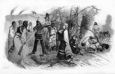 Miss Josephine Meeker, feita prisioneira com sua mãe pelas revoltas dos índios americanos em 1880. de Unknown artist