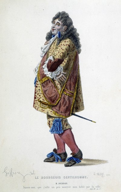 Sr. Jourdain em "Le bourgeois gentilhomme" de Molière de Unknown artist