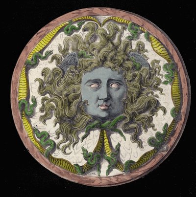 Mitologia: representação da Medusa, uma das três Gorgones. de Unknown artist