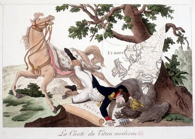 Napoleão: A Queda do Titã Moderno - em "Napoleon 1er", Cartoon Collection de Unknown artist