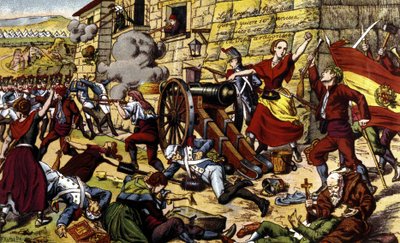 Guerras Napoleónicas: O cerco de Saragoça (15 de Junho - 14 de Agosto de Unknown artist