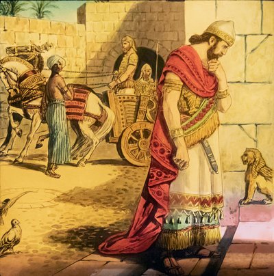 Nabucodonosor II, Rei do Império Neo-Babilónico. de Unknown artist