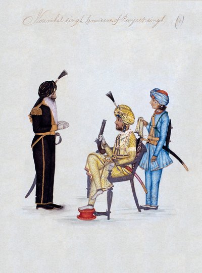 Nounihal Singh Neto de Ranjeet Singh de Unknown artist