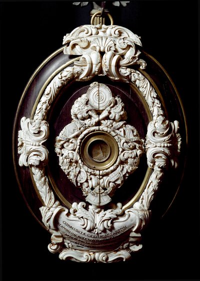 Lente objetiva da moldura astronômica da Galileia ou Galileu Galilei (1564-1642). 1609-1610. Museo di Storia della Scienza, Florença de Unknown artist
