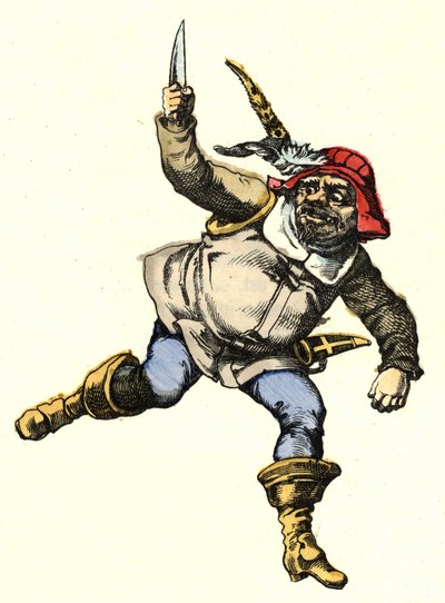 Ogre. Ilustração do conto "Le Pepetit Poucet" de Charles Perrault de Unknown artist