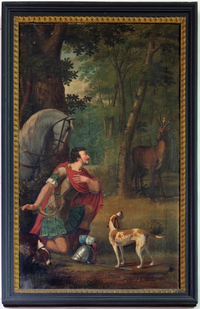 Pintura "Conversão H. Hubertus" de Unknown artist
