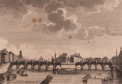 Paris, Pont Neuf e a Ile de la Cité no Sena. de Unknown artist