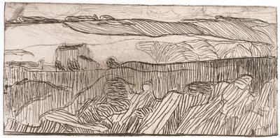 Paysage Rayé (Paisagem com Listras) (gravura) de Unknown artist