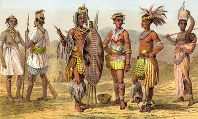 Pessoas de raça etíope no final do século XIX, publicado em 1903 (impresso) de Unknown artist