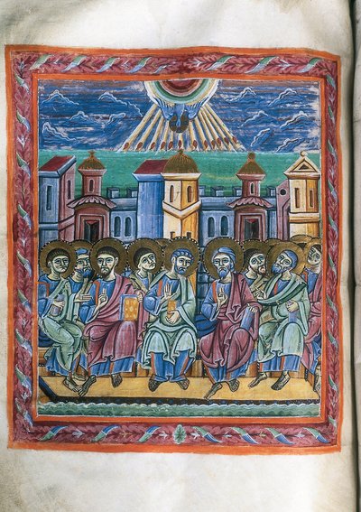 Petecost, a partir de um manuscrito de Unknown artist