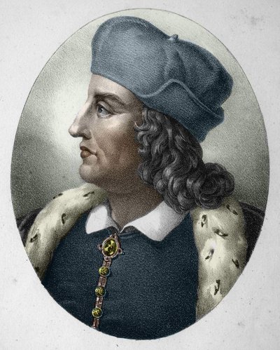 Filipe II (1165-1223), Rei Capetiano, conhecido como Augusto. (Philip Augustus). de Unknown artist