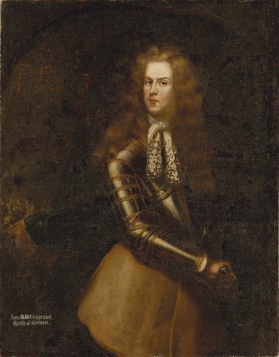 Philippe Christophe Comte de Kœnigsmark, oficial de cavalaria da corte de Hanôver - Retrato do Conde Philipp Christoph von Koenigsmarck (1665-1694), Anônimo . Óleo sobre tela. Tamanho : 150,5x121 cm. Nationalmuseum Estocolmo de Unknown artist