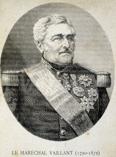 Portrait du Maréchal Vaillant (1790 - 1872) - em "Les Contemporains", n.d. final do século XIX. de Unknown artist