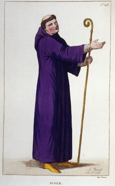 Retrato de Abbe Suger (1081 - 1151). de Unknown artist